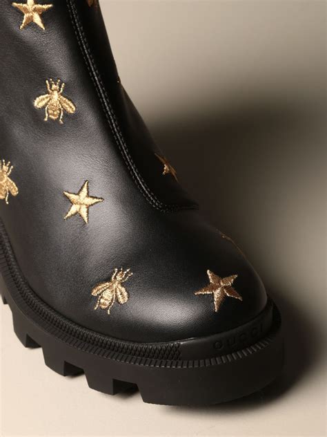 bumblebee gucci boots|gucci black boots with bees.